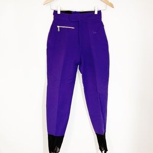 BOGNER Vintage Ski Pants High Waisted Bright Purple Size 24/0